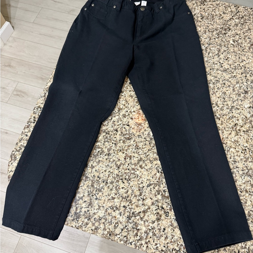 Chico's Black Straight Leg Pants